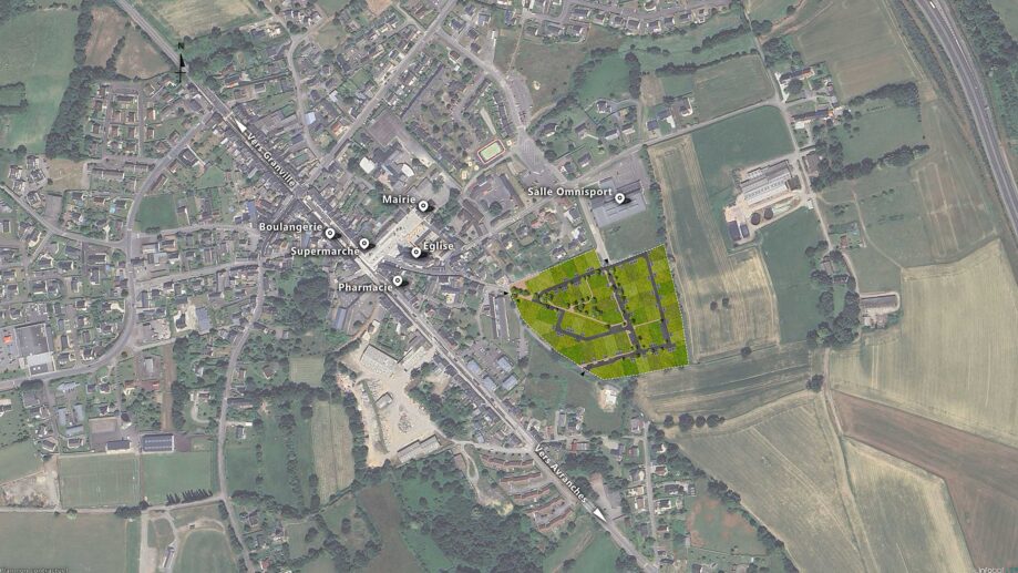 Viabilis Sartilly Baie Bocage Chemin Vert Plan Masse Aérien