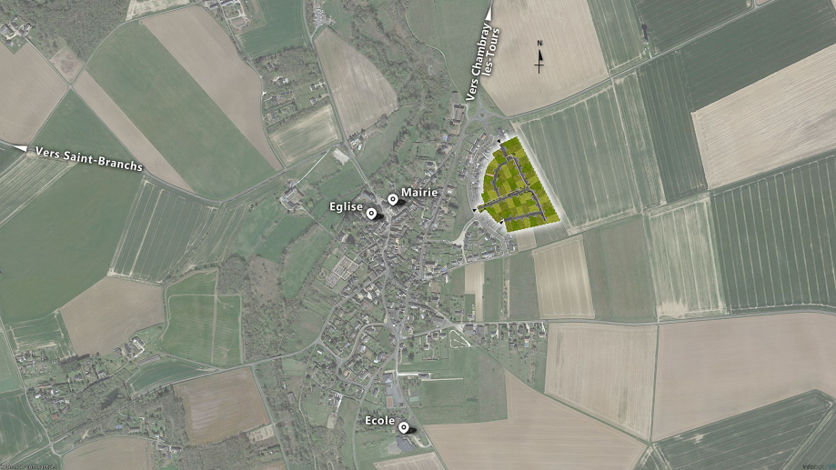 Viabilis Tauxigny Domaine De La Thibaudiere Vue Aérienne Bassedef